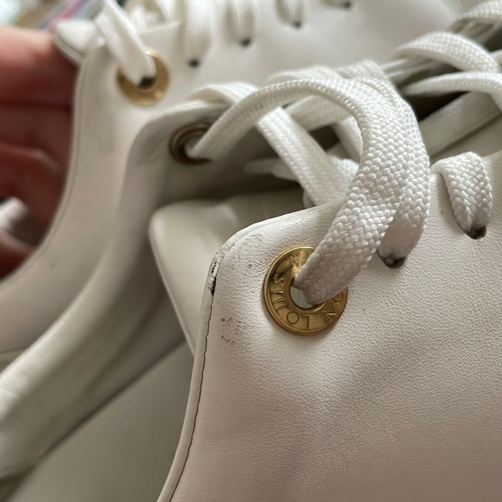 LOUIS VUITTON | Front Row Leather Sneakers - Picture 16 of 16
